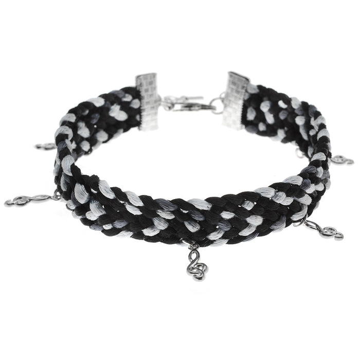 Retired - Music is the Key Kumihimo Bracelet