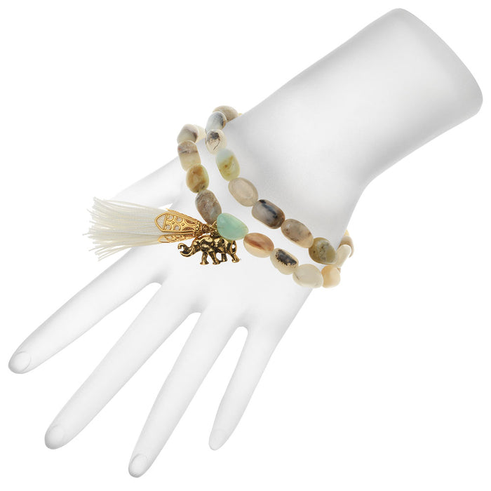 Retired - Gemstone Oasis Wrap Bracelet