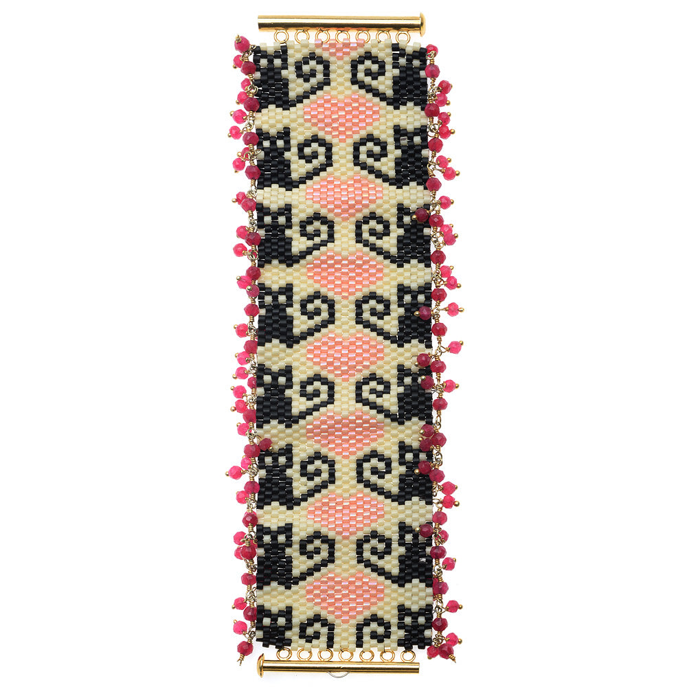 Retired - Kitties! Peyote Bracelet