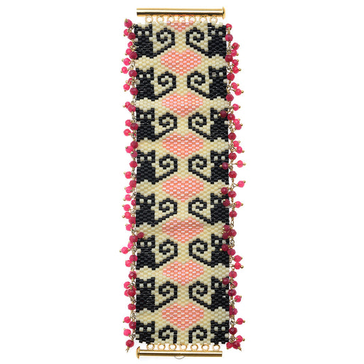 Retired - Kitties! Peyote Bracelet