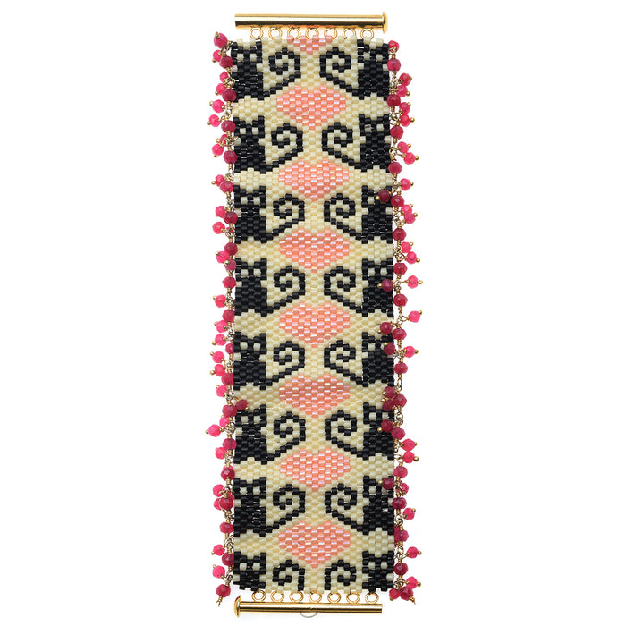 Retired - Kitties! Peyote Bracelet