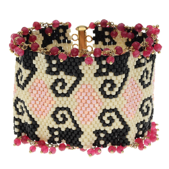 Retired - Kitties! Peyote Bracelet