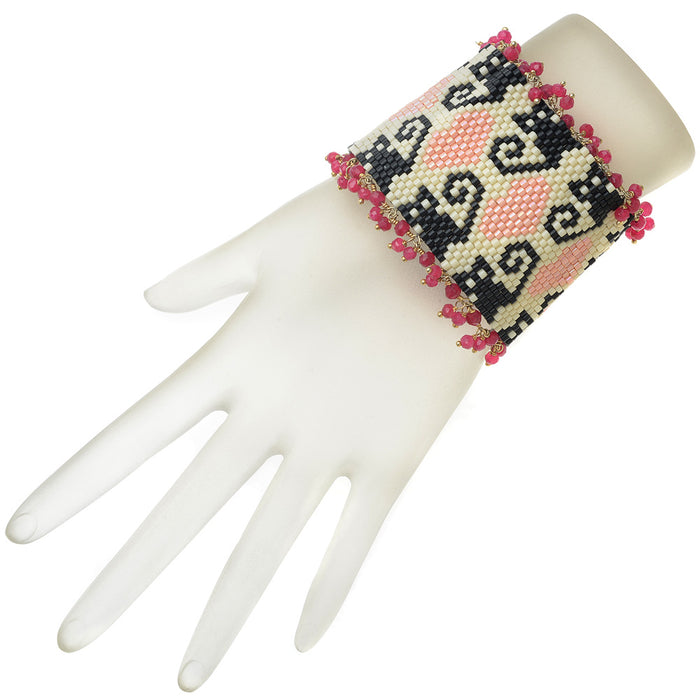 Retired - Kitties! Peyote Bracelet