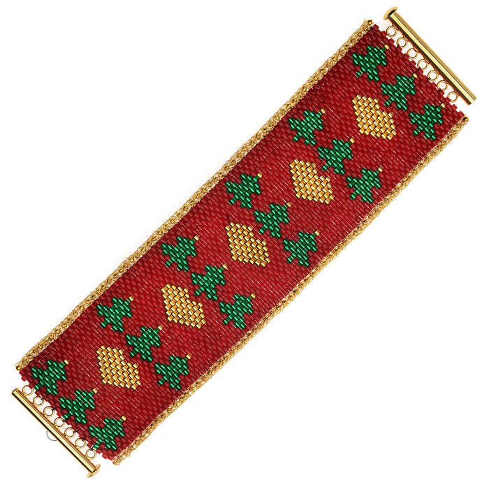 Christmas Sweater Peyote Bracelet