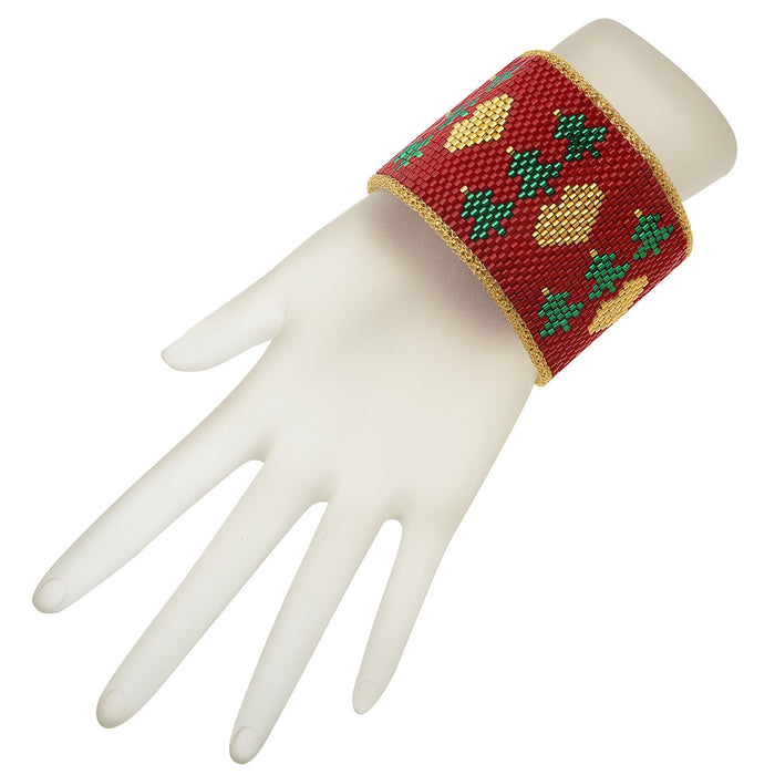 Christmas Sweater Peyote Bracelet