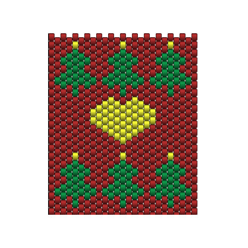 Christmas Sweater Peyote Bracelet
