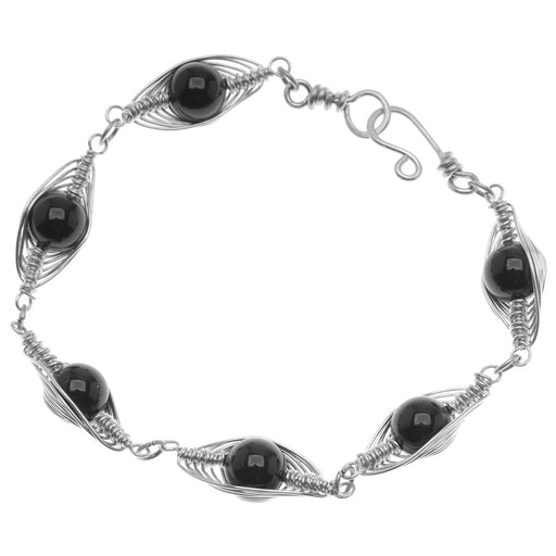 Herringbone Wire Wrapped Bracelet