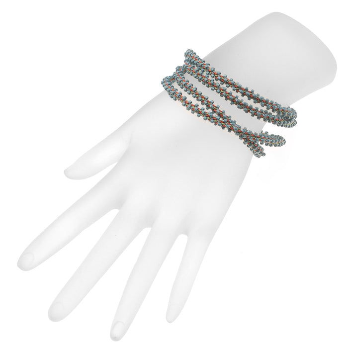 Retired - Marseille Beaded Kumihimo Wrap Bracelet