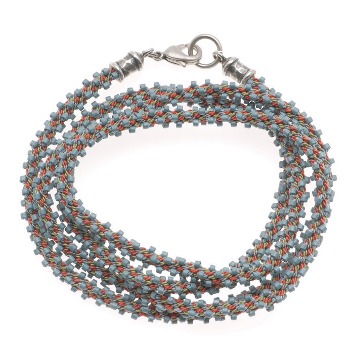Retired - Marseille Beaded Kumihimo Wrap Bracelet
