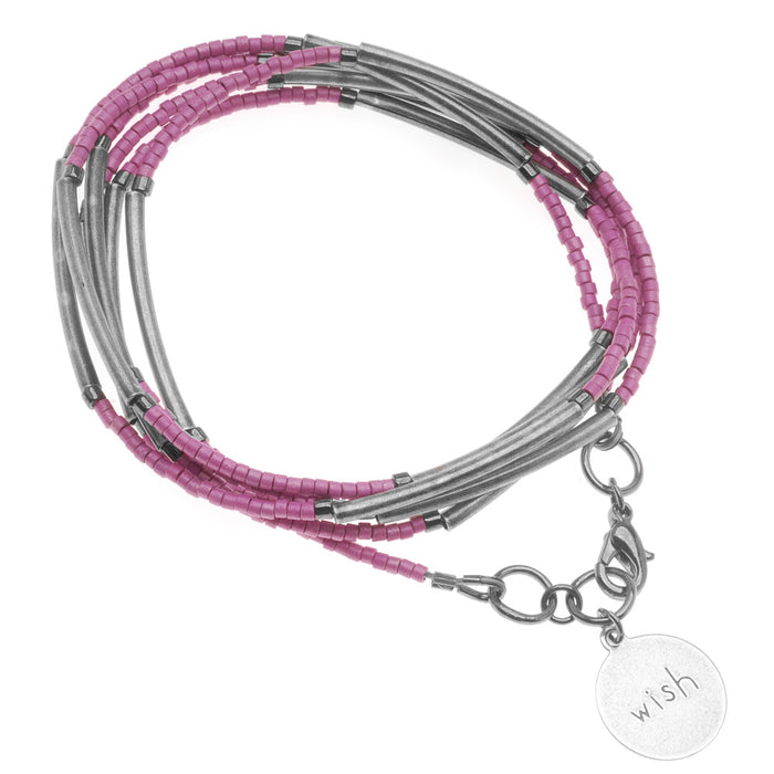Retired - 'Wish' Noodle Bead Wrap Bracelet