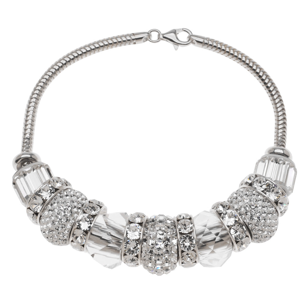 Retired - European Style Austrian Crystal April Birthstone Bracelet