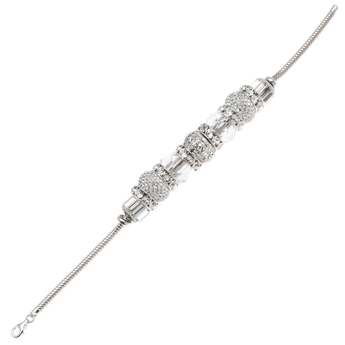 Retired - European Style Austrian Crystal April Birthstone Bracelet