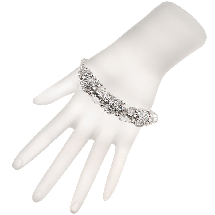 Retired - European Style Austrian Crystal April Birthstone Bracelet