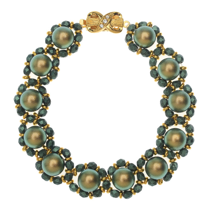 Retired - Green Sateen Bracelet