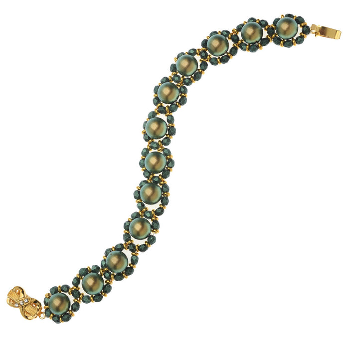 Retired - Green Sateen Bracelet