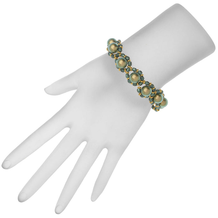 Retired - Green Sateen Bracelet