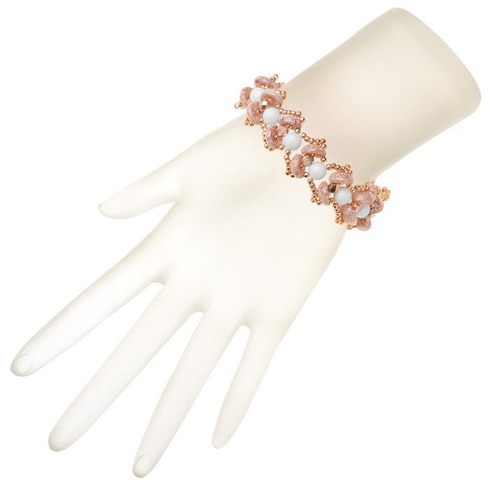 Retired - Water Lily Bracelet in Pink