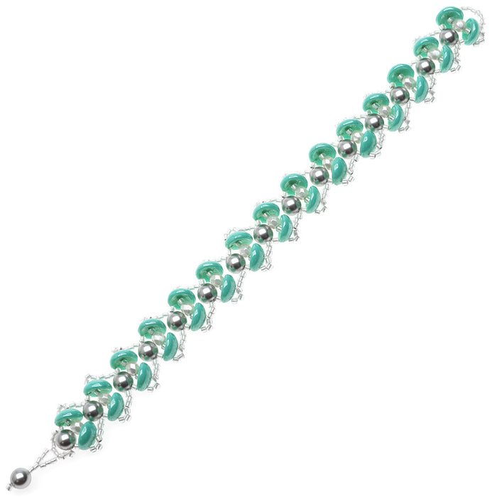 Retired - Water Lily Bracelet in Turquoise