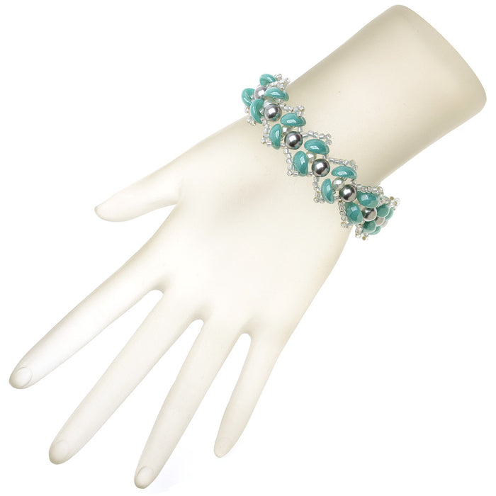 Retired - Water Lily Bracelet in Turquoise