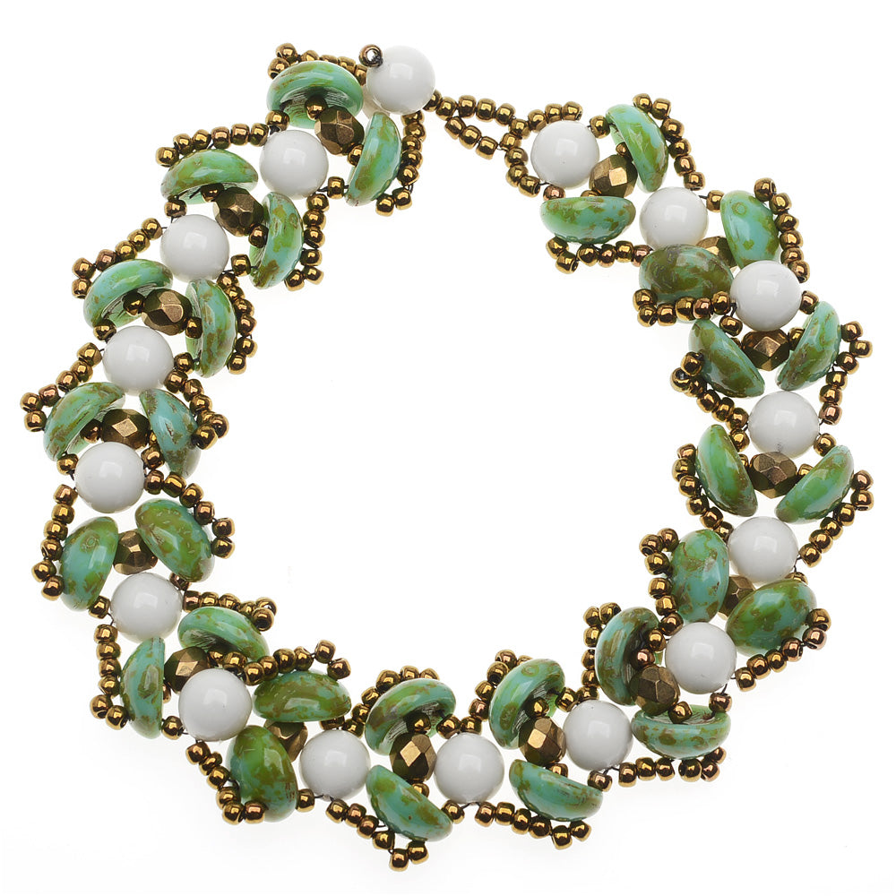 Retired - Water Lily Bracelet in Green