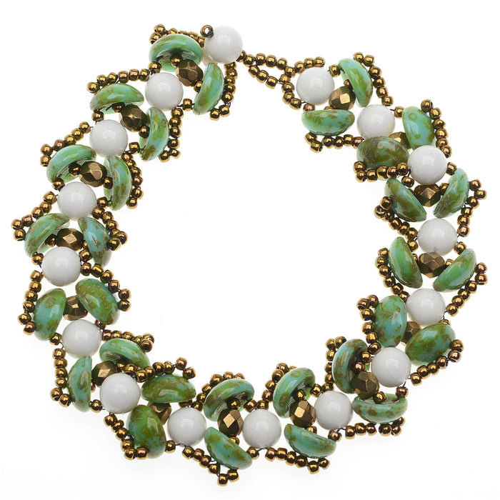 Retired - Water Lily Bracelet in Green