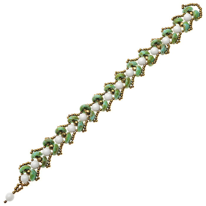 Retired - Water Lily Bracelet in Green