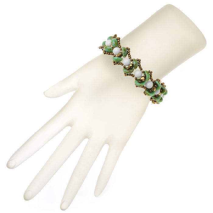 Retired - Water Lily Bracelet in Green