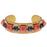 Retired - Mayan Revival Cuff in Coral and Hematite