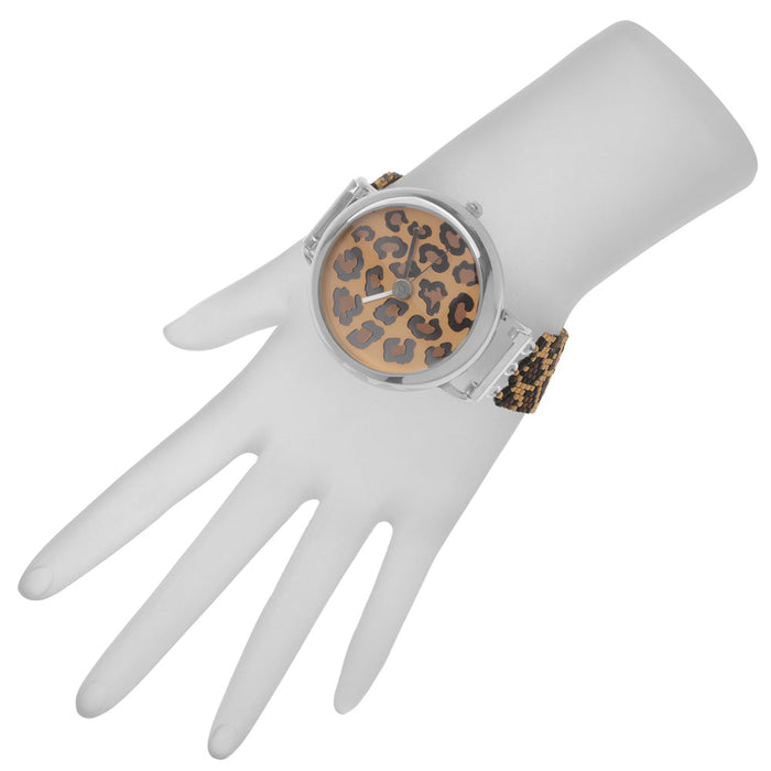 Retired - Leopard Print Beaded Watch
