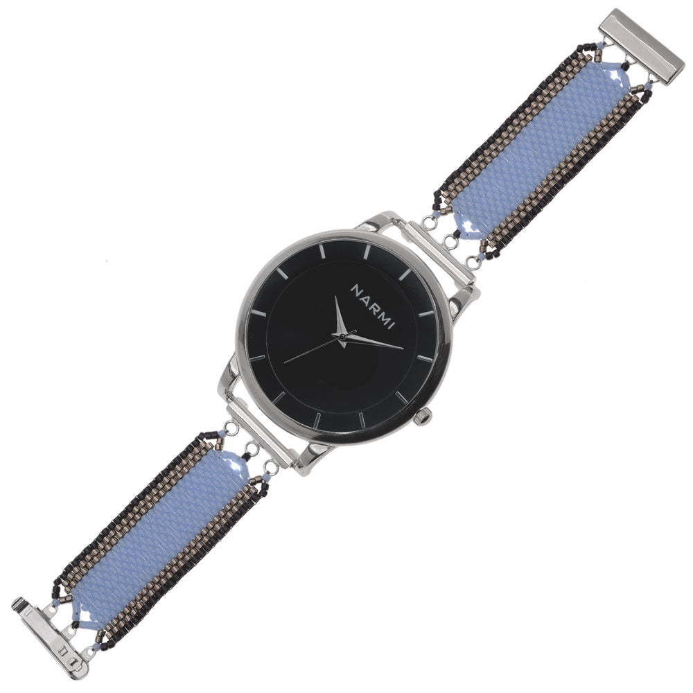 Retired - Serenity Striped Beaded Watch