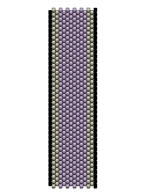 Retired - Serenity Striped Beaded Watch