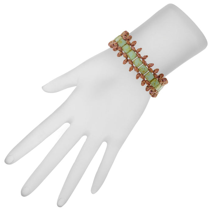 Retired - Avignon Bracelet in Rose and Green