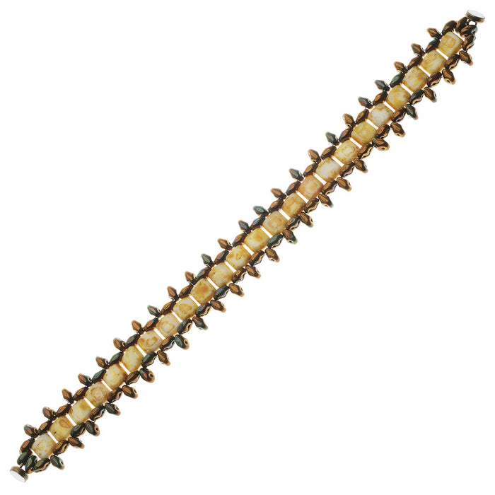 Retired - Avignon Bracelet in Bronze and Opaque White Picasso