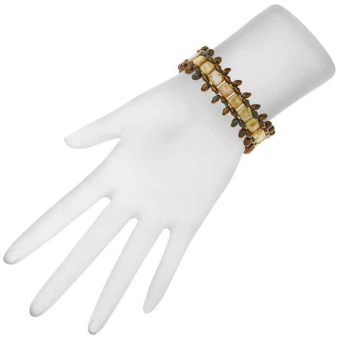 Retired - Avignon Bracelet in Bronze and Opaque White Picasso