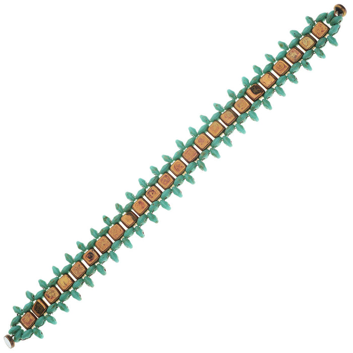Avignon Bracelet in Bronze and Turquoise
