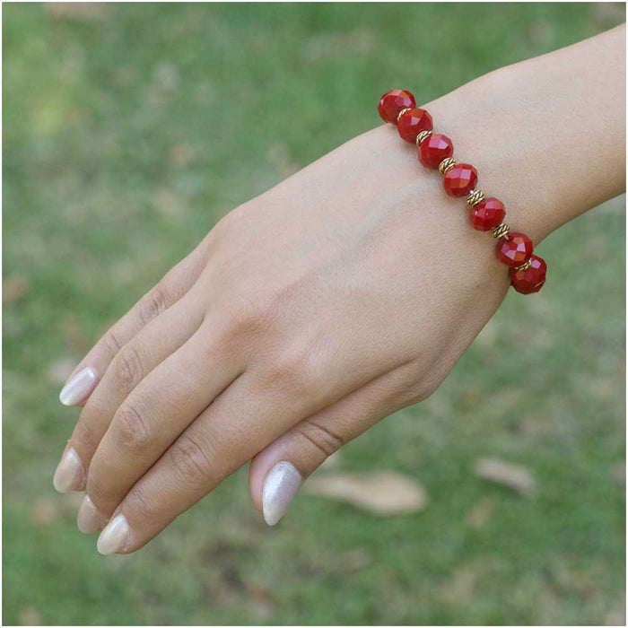 Retired - Red Velvet Stretch Bracelet