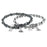 Retired - Midnight Super Kheops Par Puca Memory Wire Bracelet Set