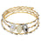 Ice Crystal Memory Wire Bracelet