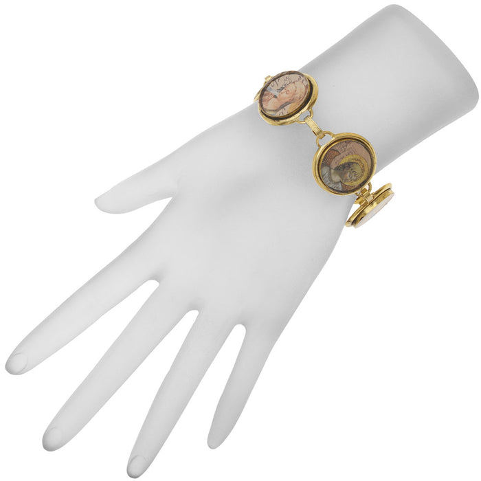 Retired - Angelic Realm Gold Bezel Bracelet