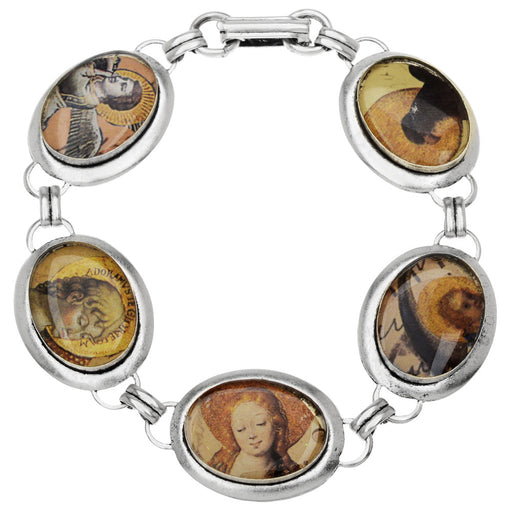 Retired - Angelic Realm Silver Bezel Bracelet