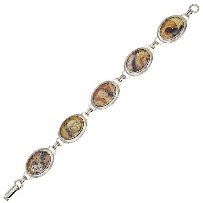Retired - Angelic Realm Silver Bezel Bracelet