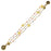 Triple Strand Caravan Gemstone Bracelet