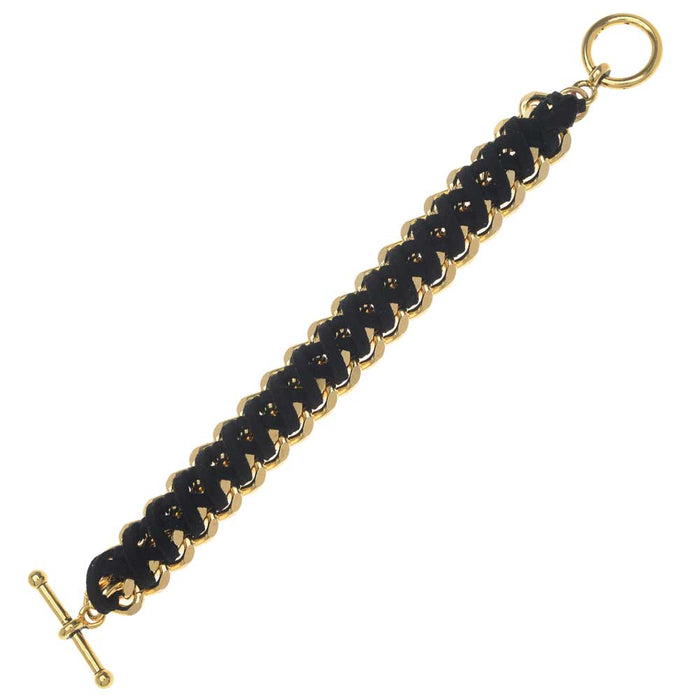 Black Bullion Bracelet
