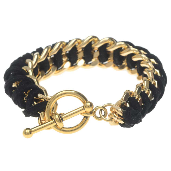 Black Bullion Bracelet
