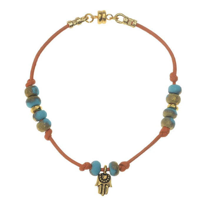 Retired - Yoga Retreat Orange Knot Bracelet
