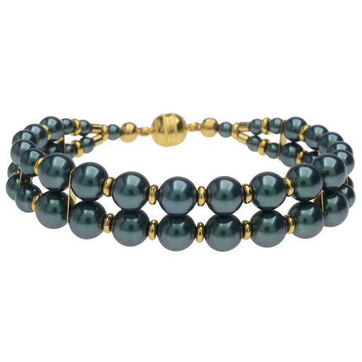 Retired - Windsor Bracelet in Iridescent Tahitian Look Pearl