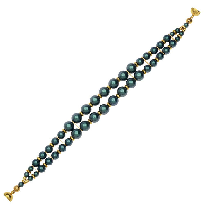 Retired - Windsor Bracelet in Iridescent Tahitian Look Pearl