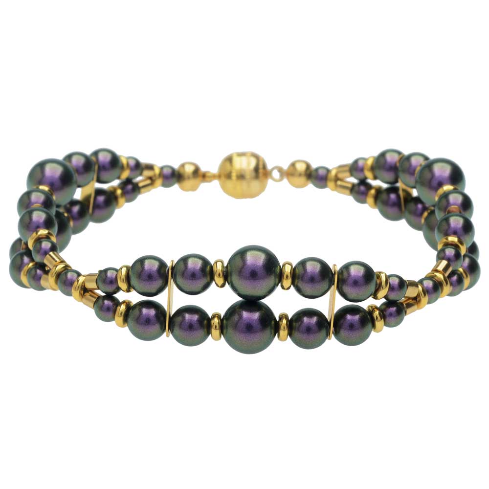 Retired - Windsor Scalloped Bracelet in Iridescent Purple