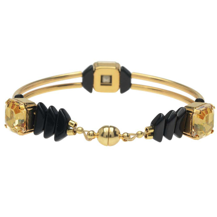 Retired - Imperial Deco Bracelet in Crystal Golden Shadow