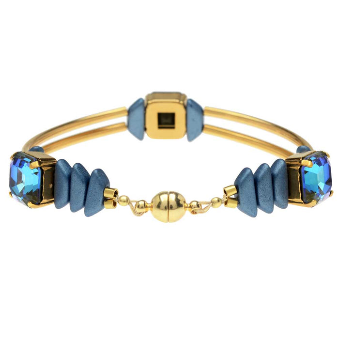 Retired - Imperial Deco Bracelet in Crystal Army Green DeLite